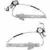 13758340 Aftermarket Replacement New Set Of 2 Window Regulators Glass Rear Driver Passenger Side Lh Rh Mpv Pair 646621884416