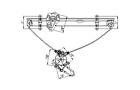 72250s5da06 660106 Tyc Replacement Front Driver Side Window Regulator For Honda Civic