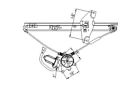 6982006021 660190 Tyc Replacement Front Driver Side Window Regulator For Toyota Camry