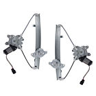 9552-0007lr Brock New Pair Set Rear Power Window Regulators Motors Mitsubishi