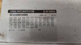 744.gm1o12 Chevrolet Impala Door Glass Window Seal Rubber Left Driver Front 2012 2013 2014 2015 2016