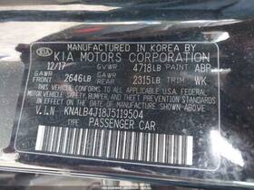 125-10011l Factory Oem Driver Left Front Window Regulator Fits 17-20 Cadenza 4886333