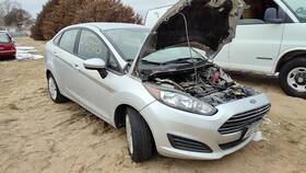 Be8z5427001a Ford 11-19 Fiesta Driver Left Rear Power Window Regulator With Motor Oem Back
