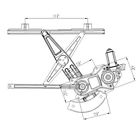 Gm1350161 Cpp Left Door Glass Regulator For Chevrolet Cobalt