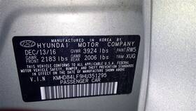125-10075l Hyundai Driver Front Window Regulator Electric Sedan Fits 17-20 Elantra 1919087