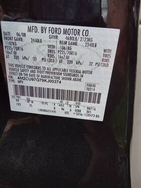 135-00183l Mercury Driver Rear Window Regulator Electric Includes Motor Fits 08-12 Escape 1669828