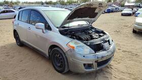 82720ee00a Nissan 07-11 Versa Passenger Right Rear Power Window Regulator With Motor Oem Back