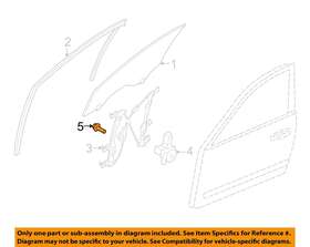 80729jg00a Nissan Oem Infiniti 14-18 Q50 Front Door-window Motor Screw