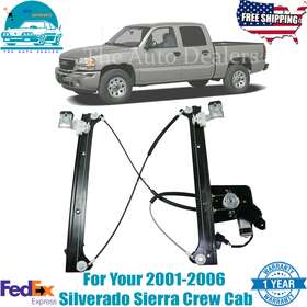 9603228 Perfect Fit New Window Regulator Rear Passenger Side For 2001-2006 Silverado Sierra Crew Cab