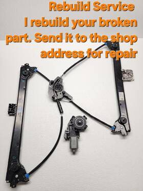 1028819-00-b Tesla Send Broken Part For 2016-24 Model X Window Regulator And Motor Rebuilding