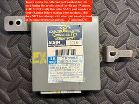89530-35311 Toyota 04-07 4runner Transfer Case Control Module Tccm Tccu 4wd 4x4 Computer