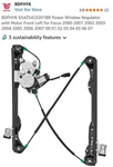 Ford Focus 2000-2007 Power Window Regulator With Motor Front Left. Fixed Price $35.00.
