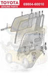 Genuine Toyota 69804-60010 Reg. Sub-assy, Rr Door Window, Lh 6980460010. Fixed Price $88.10.