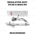 Genuine Window Regulator Assy Front Rh 0K2A358560C For Kia Spectra Sephia. Fixed Price $195.00.