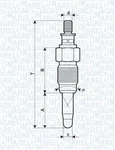 Magneti Marelli 062900056304 Glow Plug Audi,ford,mitsubishi,nissan,peugeot,r. Fixed Price $9.88.