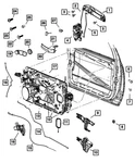 Genuine Mopar Window Regulator Motor Right 68044804AB. Fixed Price $155.76.
