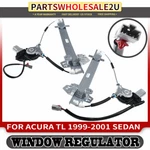 2PCS Front Left & Right Window Regulators W/ Motor For Acura 1999 2000 2001. Fixed Price $86.99.