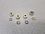 Nice 8 Pc Original Porsche 914-6 Window Frame Guide Rail Rollers Washers. Fixed Price $25.00.