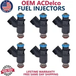 6X Genuine Oem Acdelco Fuel Injectors Fits For 2007-2008 Saturn Aura 3.5L V6. Fixed Price $118.80.