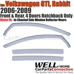 Wellvisors In-channel Window 4PCS For Volkswagen Gti Rabbit Hatch 06-2009. Fixed Price $94.99.