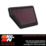 K&n High Flow Lifetime Washable Air Filter For 2016-2026 Honda Civic 2.0L. Fixed Price $71.97.