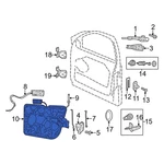For Jeep Grand Cherokee Wk 2022 68079291AC Front Left Door Panel Carrier. Fixed Price $391.94.