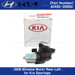 83450D9000 Genuine Power Window Motor Rear Left Driver For Kia Sportage 17-21. Fixed Price $36.00.