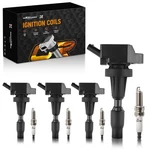 4PCS Ignition Coils + Spark Plugs Hyundai Kia Forte Optima Soul UF817. Fixed Price $60.03.