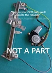1999-05 Miata Window Regulator Driver Premium Rebuild Service. Fixed Price $160.00.
