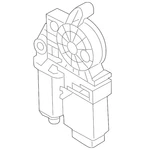 Genuine Volkswagen Window Motor 561-959-701-C-Z09. Fixed Price $184.88.