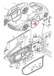 Genuine Door Seal Inner Left Audi R8 427831707A. Fixed Price $362.99.