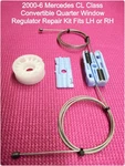 2000-6 Mercedes W215 Convertible Quarter Window Regulator Repair Kit Rear Driver. Fixed Price $60.00.