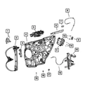 Genuine Mopar Window Regulator Motor Left 68499679AB. Fixed Price $171.50.