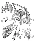 Genuine Mopar Regulator Left 68004423AA. Fixed Price $95.89.
