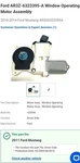 New Ford Oem Left Side Power Window Lift Motor AR3Z-6323395-A. Fixed Price $44.00.