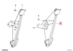 Genuine Bmw M3 E30 316I 318I Electr.window Lifter Rear Left 51351935639. Fixed Price $454.56.