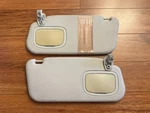 Oem 2014-2017 Fiat 500L L+r Sun Visor Shade Gray Pair Set W/o Illumination. Fixed Price $239.90.