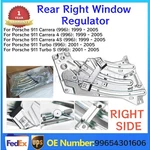 Rear Right Window Regulator Fits Porsche 911 Convertible 1998-05 99654301606. Fixed Price $289.00.