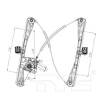 Tyc 660314 Power Window Motor And Regulator Assembly For 00-02 Lincoln Ls. Fixed Price $91.99.