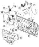 Genuine Mopar Window Regulator Motor Left 68376201AA. Fixed Price $31.75.