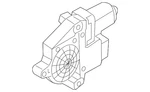 Genuine Volkswagen Window Motor 5Q6-959-811-A. Fixed Price $11.75.