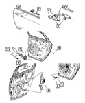 Genuine Mopar Rear Door Window Regulator Left 5020791AA. Fixed Price $181.41.