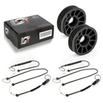 2X Window Regulator Repair Cable Pulley Set Front For Volvo C70 Ii Cabrio 06-13. Fixed Price $110.89.