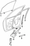Oem New 91-02 Ford Lincoln Continental Contour Window Regulator F5OY-5423209-A. Fixed Price $402.29.