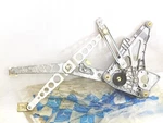 Mercedes W126 Window Regulator Front Right Electric 1267200646 - 1267250411. Fixed Price $245.00.
