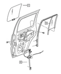 Genuine Mopar Rear Door Window Regulator Right 68059646AB. Fixed Price $239.19.