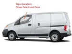 Fits Chevrolet City Express Nissan NV200 Driver Left Front Door Window Glass. Fixed Price $92.00.