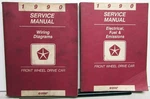 1990 Chrysler Dodge Plymouth Fwd Service Shop Manual Set Daytona Lebaron Omni. Fixed Price $64.95.