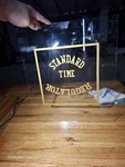 Vintage Nos Regulator Clock Glass Window Panel Gold Lettering Replacement 14X16. Fixed Price $149.00.