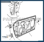 Ford F150 Front Door Left Glass Assembly Retainer Assy 9L3Z-1825796-A. Fixed Price $99.57.